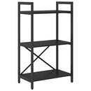 Bogreol Sort eg 56 x 34 x 96 cm Konstrueret træ