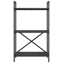 Bogreol Sort eg 56 x 34 x 96 cm Konstrueret træ