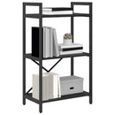 Bogreol Sort eg 56 x 34 x 96 cm Konstrueret træ