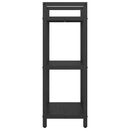 Bogreol Sort eg 56 x 34 x 96 cm Konstrueret træ