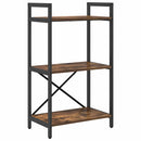 Bogreol Røget eg 56 x 34 x 96 cm Konstrueret træ