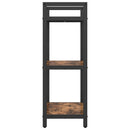 Bogreol Røget eg 56 x 34 x 96 cm Konstrueret træ
