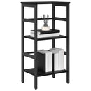 Bogreol Sort eg 40 x 29,5 x 81 cm Konstrueret træ