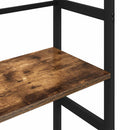 Bogreol Røget eg 40 x 29,5 x 81 cm Konstrueret træ