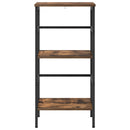 Bogreol Røget eg 40 x 29,5 x 81 cm Konstrueret træ