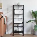 Bogreol Sort eg 40 x 29,5 x 115 cm Konstrueret træ
