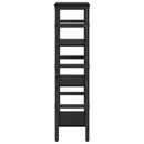 Bogreol Sort eg 40 x 29,5 x 115 cm Konstrueret træ