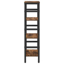 Bogreol Røget eg 40 x 29,5 x 115 cm Konstrueret træ