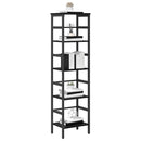 Bogreol Sort eg 40 x 29,5 x 149 cm Konstrueret træ