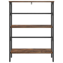 Bogreol Røget eg 60 x 29,5 x 81 cm Konstrueret træ