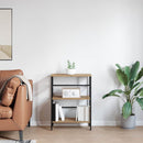 Bogreol Artisan Egetræ 60 x 29,5 x 81 cm Konstrueret træ