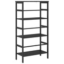 Bogreol Sort eg 60 x 29,5 x 115 cm Konstrueret træ