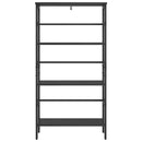 Bogreol Sort eg 60 x 29,5 x 115 cm Konstrueret træ