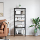 Bogreol Sort eg 60 x 29,5 x 149 cm Konstrueret træ