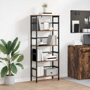 Bogreol Røget eg 60 x 29,5 x 149 cm Konstrueret træ