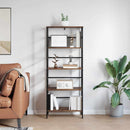Bogreol Røget eg 60 x 29,5 x 149 cm Konstrueret træ