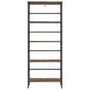 Bogreol Røget eg 60 x 29,5 x 149 cm Konstrueret træ
