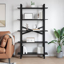 Bogreol Sort eg 100 x 33,5 x 178 cm Konstrueret træ