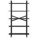 Bogreol Sort eg 100 x 33,5 x 178 cm Konstrueret træ