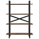 Bogreol Røget eg 100 x 33,5 x 140 cm Konstrueret træ