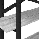 Bogreol Grå Sonoma 100 x 33,5 x 140 cm Konstrueret træ