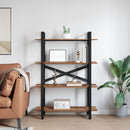 Bogreol Gammelt træ 100 x 33,5 x 140 cm Konstrueret træ