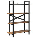 Bogreol Gammelt træ 100 x 33,5 x 140 cm Konstrueret træ