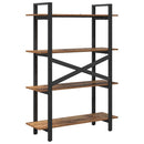 Bogreol Gammelt træ 100 x 33,5 x 140 cm Konstrueret træ