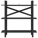 Bogreol Sort eg 100 x 33,5 x 102 cm Konstrueret træ