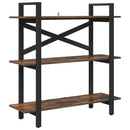 Bogreol Røget eg 100 x 33,5 x 102 cm Konstrueret træ