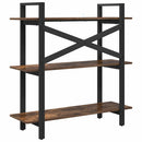 Bogreol Røget eg 100 x 33,5 x 102 cm Konstrueret træ