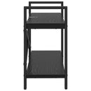 Bogreol Sort eg 100 x 33,5 x 64 cm Konstrueret træ