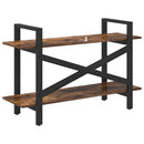 Bogreol Røget eg 100 x 33,5 x 64 cm Konstrueret træ