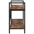 Bogreol Røget eg 100 x 33,5 x 64 cm Konstrueret træ