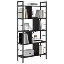 Bogreol Sort eg 75 x 30 x 156 cm Konstrueret træ