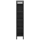 Bogreol Sort eg 75 x 30 x 156 cm Konstrueret træ