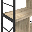 Bogreol 9 niveauer 75 x 30 x 156 cm Konstrueret træ Sonoma eg