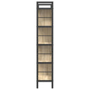 Bogreol 9 niveauer 75 x 30 x 156 cm Konstrueret træ Sonoma eg