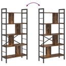Bogreol Røget eg 75 x 30 x 156 cm Konstrueret træ