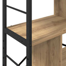 Bogreol 9 niveauer 75 x 30 x 156 cm Konstrueret træ