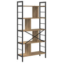 Bogreol 9 niveauer 75 x 30 x 156 cm Konstrueret træ