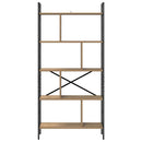 Bogreol 9 niveauer 75 x 30 x 156 cm Konstrueret træ