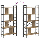 Bogreol 9 niveauer 75 x 30 x 156 cm Konstrueret træ