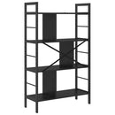 Bogreol Sort eg 75 x 30 x 123,5 cm Konstrueret træ