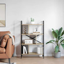 Bogreol 7 niveauer 75 x 30 x 123,5 cm Konstrueret træ Sonoma eg