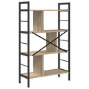 Bogreol 7 niveauer 75 x 30 x 123,5 cm Konstrueret træ Sonoma eg