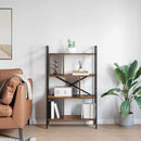 Bogreol 7 niveauer 75 x 30 x 123,5 cm Konstrueret træ Røget eg