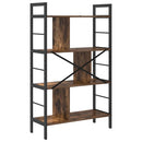 Bogreol Røget eg 75 x 30 x 123,5 cm Konstrueret træ