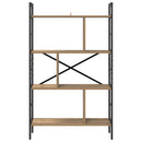 Bogreol 7 niveauer 75 x 30 x 123,5 cm Konstrueret træ