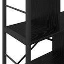 Bogreol Sort eg 75 x 30 x 91 cm Konstrueret træ